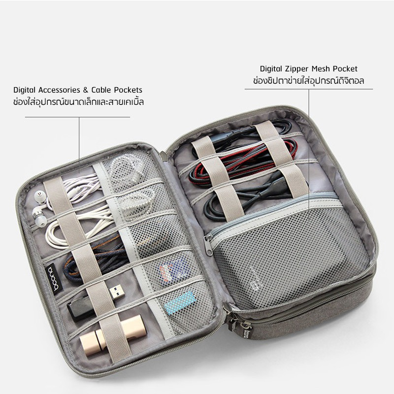 กระเป๋าเก็บอุปกรณ์มือถือ เคสแบตสำรอง มือถือ สายชาร์จ หูฟัง กระเป๋าจัดระเบียบอุปกรณ์ดิจิทัล