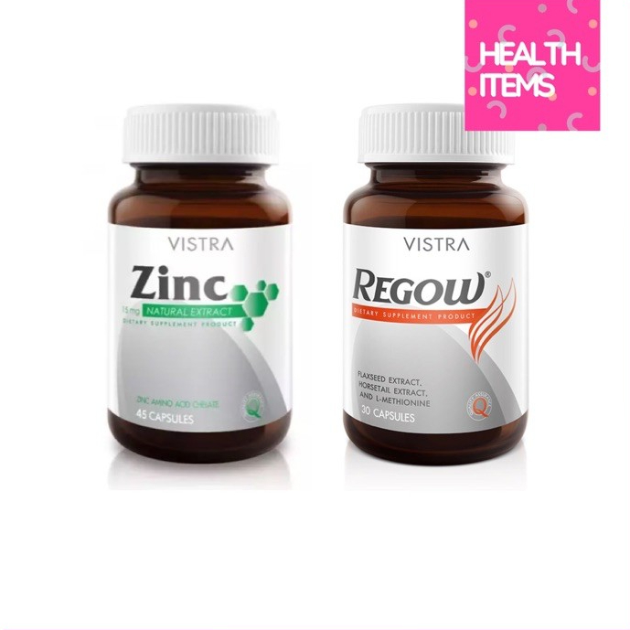 ((setบำรุงเส้นผม)) Vistra Regow คู่กับ Vistra Zinc บำรุงเส้นผม
