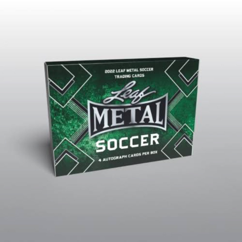 (สินค้าพรีออเดอร์) ส่งฟรีไม่ต้องใช้โค้ด การ์ดสะสมฟุตบอล 2022 LEAF METAL SOCCER BOX
