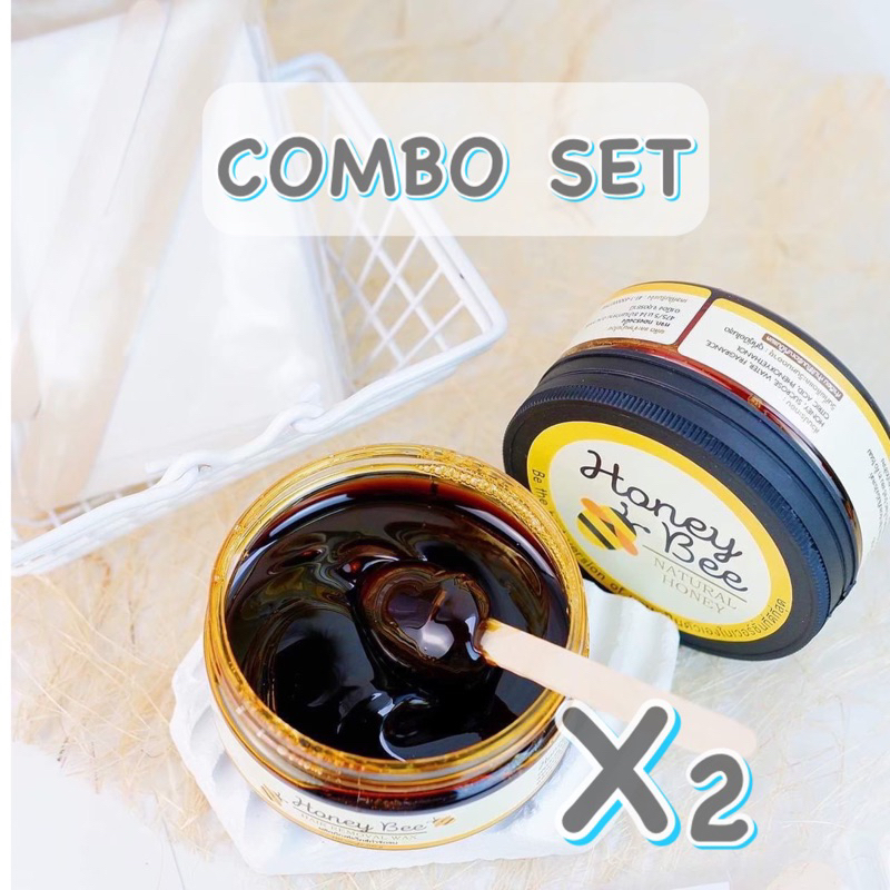 แว็กซ์กำจัดขนสูตรธรรมชาติ แบบCOMBO SET (2กระปุก)