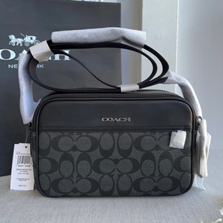 พร้อมส่ง แท้100%🇺🇸 COACH  GRAHAM CROSSBODY IN SIGNATURE CANVASสะดายข้างชาย