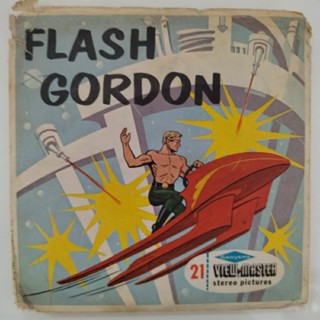 แผ่นฟิล์มสำหรับกล้อง gaf วิวมาสเตอร์ 3D แฟลช กอร์ดอน flash gordon view master มือสอง