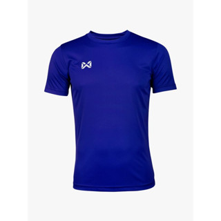 Warrix เสื้อกีฬา คอกลม สีล้วน FBA-571 สีน้ำเงิน (ลดล้างสต๊อค)