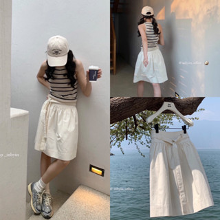 (CR) PANDORA SKIRT 💥มี SM เข้ารอบเดียว กระโปรงแบรนด์INBYIN รุ่นใหม่ล่าสุด แถมผ้าผูกเอว แพทเทิลสวย