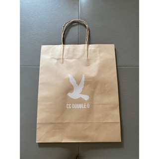 ถุงกระดาษCC.DOUBLE.Oใหม่ขนาด🎀กว้าง25cm*สูง31cm*ก้นกว้าง11.2cm