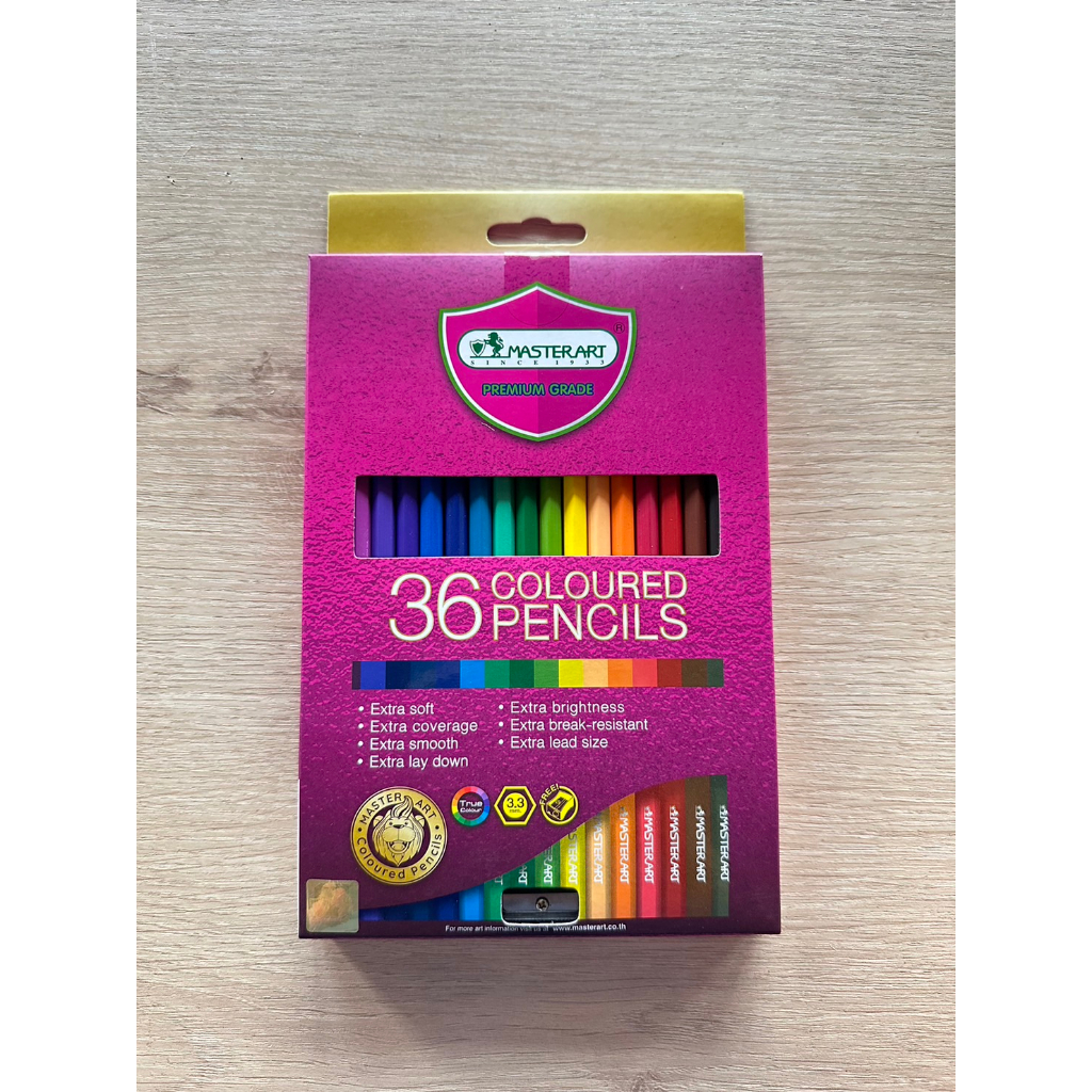 สีไม้ Master Art Premium Grade แท่งยาว 36 สี