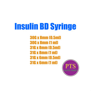 Insulin BD Syringe (100 อัน/กล่อง)