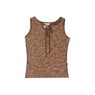 leopard     mesh top