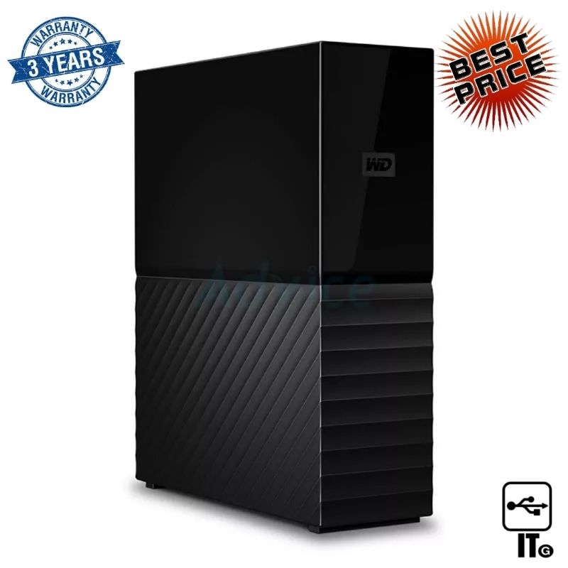 4 TB/6 TB/12 TB EXT HDD 3.5'' WD MY BOOK BLACK (WDBBGB0040HBK) ฮาร์ดดิส ฮาร์ดดิสก์ ฮาร์ดดิสก์คอมพิวเ