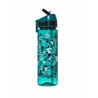 Smiggle Plastic Drink Bottle 650ML ขวดน้ำสมิกเกอร์ ลาย ขอลเขียว พร้อมส่งในไทย