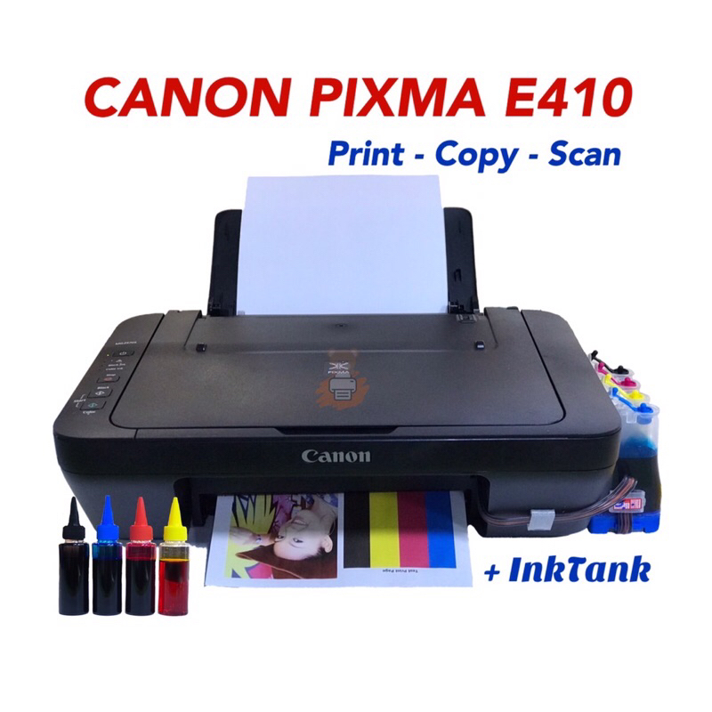 Canon E410 All in one มือ1 ติดตั้ง INKTANK พร้อมหมึก