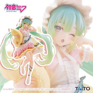 งานแท้ มือ 1 Hatsune Miku Wonderland Figure Sleeping Beauty Ver. TAITO มิกุถือหมอน