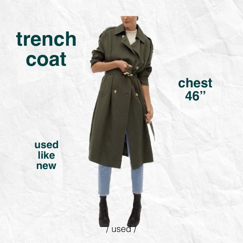 [มือสอง] Oversized Trench Coat