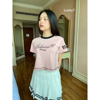 #lucky เสื้อครอปสไตล์มินิมอล