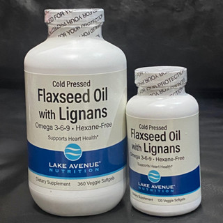 Lake Avenue Flaxseed oil with Lignans (omega 3-6-9)