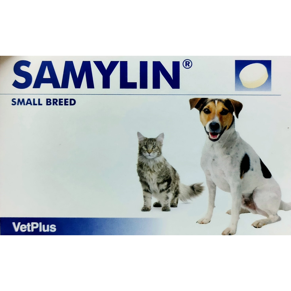 SAMYLIN Small Breed (หมดอายุ 02/2026)สินค้าของแท้ ฉลากไทย  อาหารเสริมบำรุงตับ ชนิดเม็ด