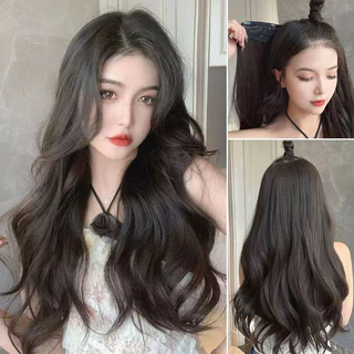 พร้อมส่ง！！ แฮร์พีชผมลอนคลายๆ วิกผมยาว ลอนปลายเข้ารูปกับทรงศรีษะ ยาว 50/60 CM สองสีเป็นทางเลือก ความนิยมของ