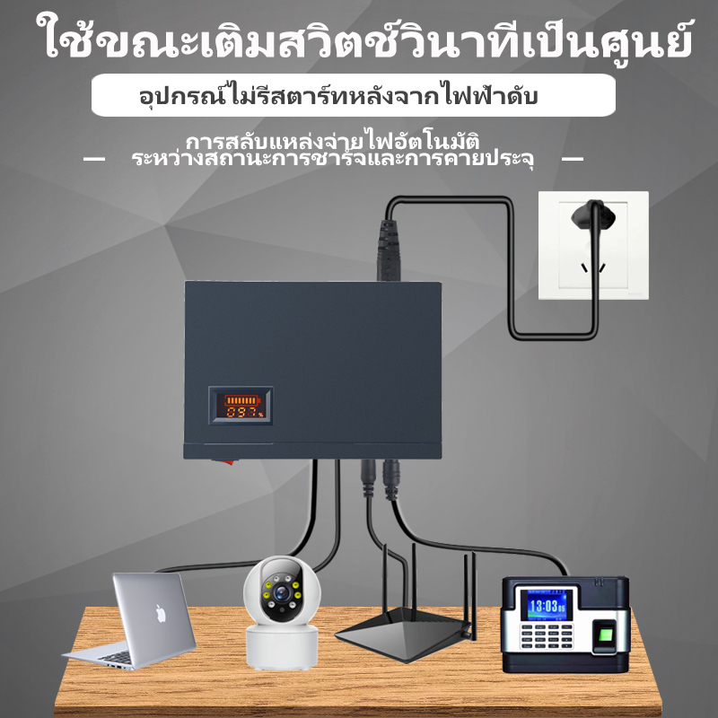 UPS สำรองไฟ 5V/9V/12V/POE 24V แหล่งจ่ายไฟสำรองแบตเตอรี่ UPS ขนาดเล็กสำหรับ WiFi เราเตอร์กล้องวงจรปิด POE NVR