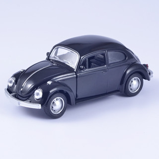 โมเดลรถเต่า VOLKSWAGEN CLASSICAL BEETLE 1967 โมเดลรถเหล็กสีดำ  สวย งานละเอียด - ของเล่น ของสะสม ของขวัญ