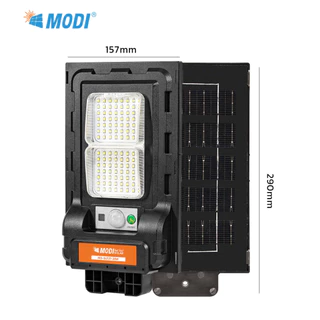 MODI โคมไฟถนนโซล่าเซลล์ 30W50W80W120W240W แสงขาว/เหลือง daylight สว่างค้าง โคมไฟพลังงานแสงอาทิตย์