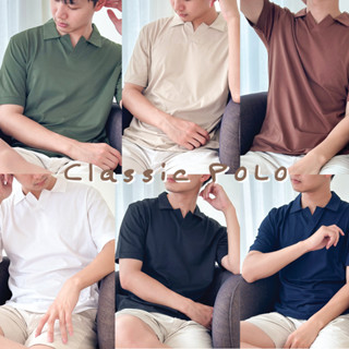 เสื้อโปโล POLO ลุคคลาสสิค ผ้าคอตตอน ผ้านุ่ม ใส่สบาย