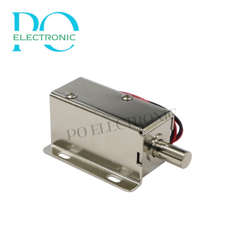 กลอนไฟฟ้า กลอนแม่เหล็กไฟฟ้า กลอนประตูไฟฟ้า Electromagnetic lock LY-01 12V/0.4A 4.8W