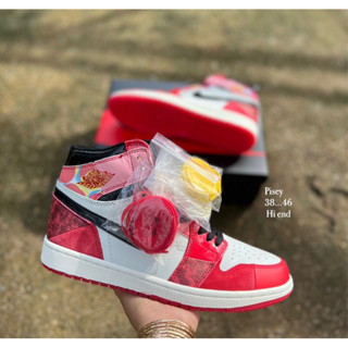 🚫Jordan 1 High OG Spider-Man Across The Spider Verse /สินค้าพร้อมส่ง/สินค้าถ่ายจากจริง36…….45/Hi end 🚫