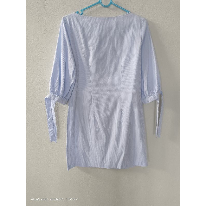 h and m dress เดรสผ้าร่อง