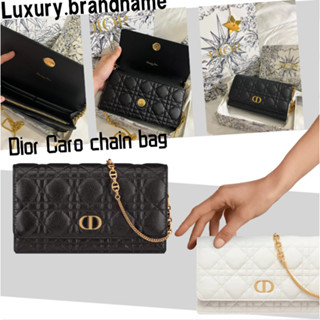 ดิออร์ กระเป๋าถือสายโซ่ DIOR CARO/กระเป๋าผู้หญิง