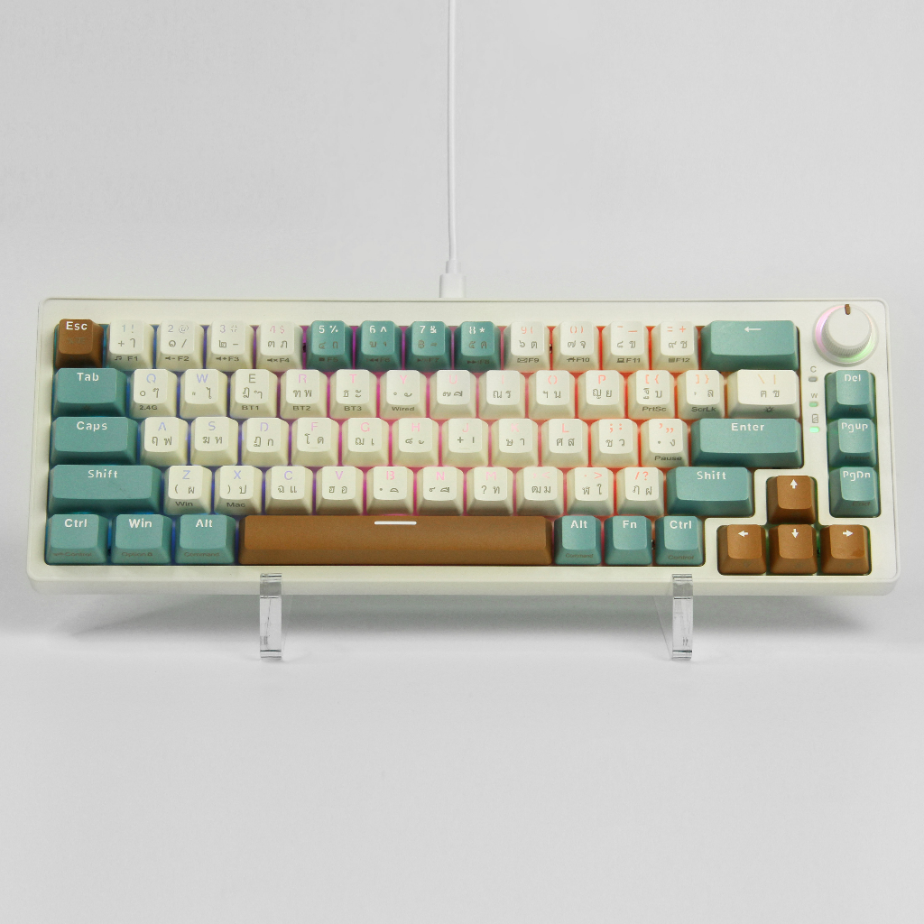 ⚡พร้อมส่งจากไทย⚡Zifriend ZA68 Mechanical Keyboard 68ปุ่ม คีย์บอร์ดไร้สาย คีย์บอร์ดเกมมิ่ง ไฟRGB23โหมด