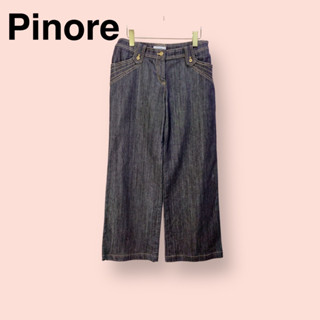 กางเกง Pinore ผ้ายีนส์คอตต้อน100% ไซด์ -  F   เอว 34 สะโพก 42 ยาว 41.5 นิ้ว กางเกงทรงสวยมาก เดินด้ายสวยมาก ดีเทลเยอะ