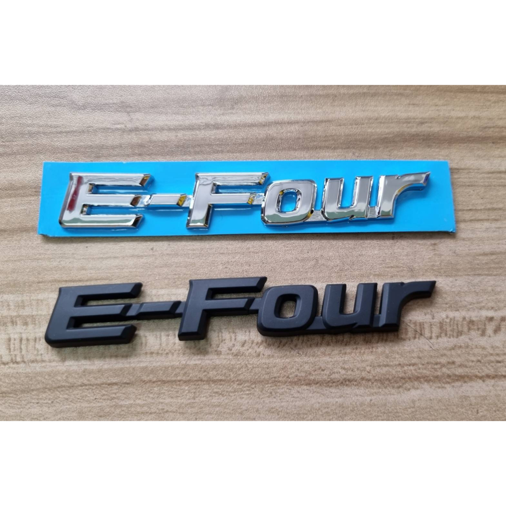 โลโก้ อีโฟร์ติดด้านหลัง โตโยต้า ขนาด 11 * 1.6 cm *E-FOUR* TOYOTA PARTS letter logo for vellire alpha