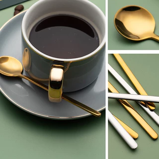 ช้อนคนกาแฟ สำหรับชงกาแฟ 304สแตนเลส วัสดุอย่างดี ปลอดภัย สีไม่ลอก มี4ส
