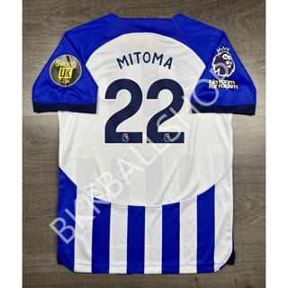 เสื้อฟุตบอล ไบร์ทตัน แอนด์ โฮฟ อัลเบี้ยน Home เหย้า 2023/24 อาร์ม EPL 22 MITOMA