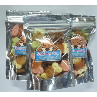 ขนมสุนัข สันในไก่พันบิสกิตขนาด🍗 50กรัม,150กรัม🍗