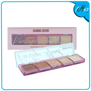 SIVANNA ซีเวนน่า คัลเลอร์ส วินเทจ มูด 5 คัลเลอร์ส อาย แชโดว์ HF615 Sivanna Colors Vintage Mood 5 Colors Eyeshadow  HF615