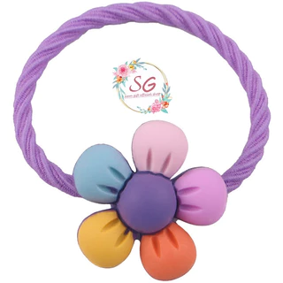 ยางรัดผมผ้ายืด สุ่มสี ยางรัดผมแฟชั่น ราคา/1 เส้น