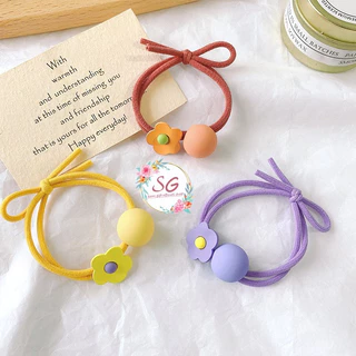 ยางรัดผมผ้ายืด สุ่มสี ยางรัดผมแฟชั่น ราคา/1 เส้น