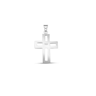 Silver Chris Cross Pendant/จี้เงินคริสครอส