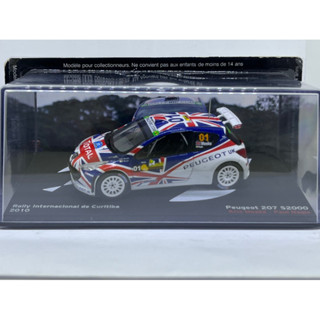 สายฝุ่น peugeot 207 S2000 WRC รายละเอียดสวย ขนาด1/43 นำเข้าJapan