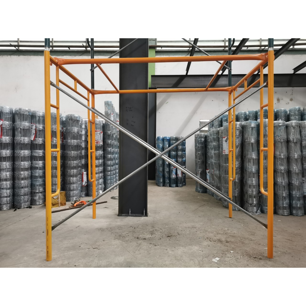 (จำหน่ายเป็นชุด) นั่งร้านเหล็ก นั่งร้านก่อสร้าง หนา 1.4mm/1.8mm ขนาด187x126x170cm. ก่อสร้าง ทาสี อุปกรณ์ช่าง แข็งแรง - รูปที่ 5