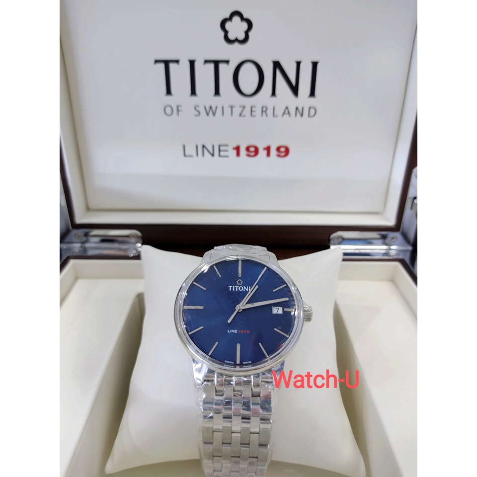 นาฬิกา Titoni Luxury Gents Watch - LINE 1919 รุ่น 83919 S-612