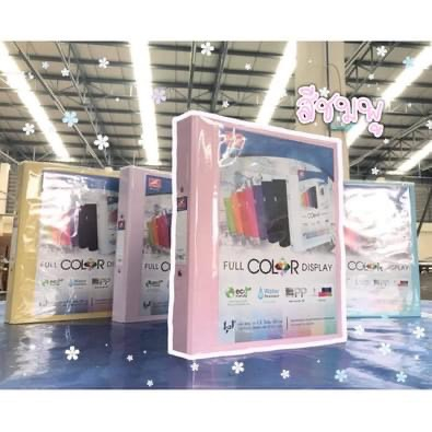 ฟลามิงโก้ 222VD สีพาสเทล แฟ้ม 2 ห่วงตัว D A4 สัน 3.5 ซม.