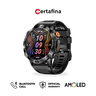 Certafina K59 AMOLED นาฬิกาอัจฉริยะชาย 1.43 380mAh อัตราการเต้นของหัวใจกีฬากันน้ำ นาฬิกาสมาร์ทวอทช์