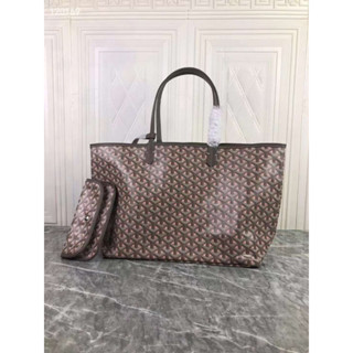 พร้อมส่ง กระเป๋าถือ กระเป๋า ช้อปปิ้ง หนัง ผญ Tote bag Size M Go yard