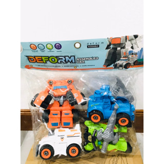 4 pcs in 1 Transfomer Robot Truck Toys.