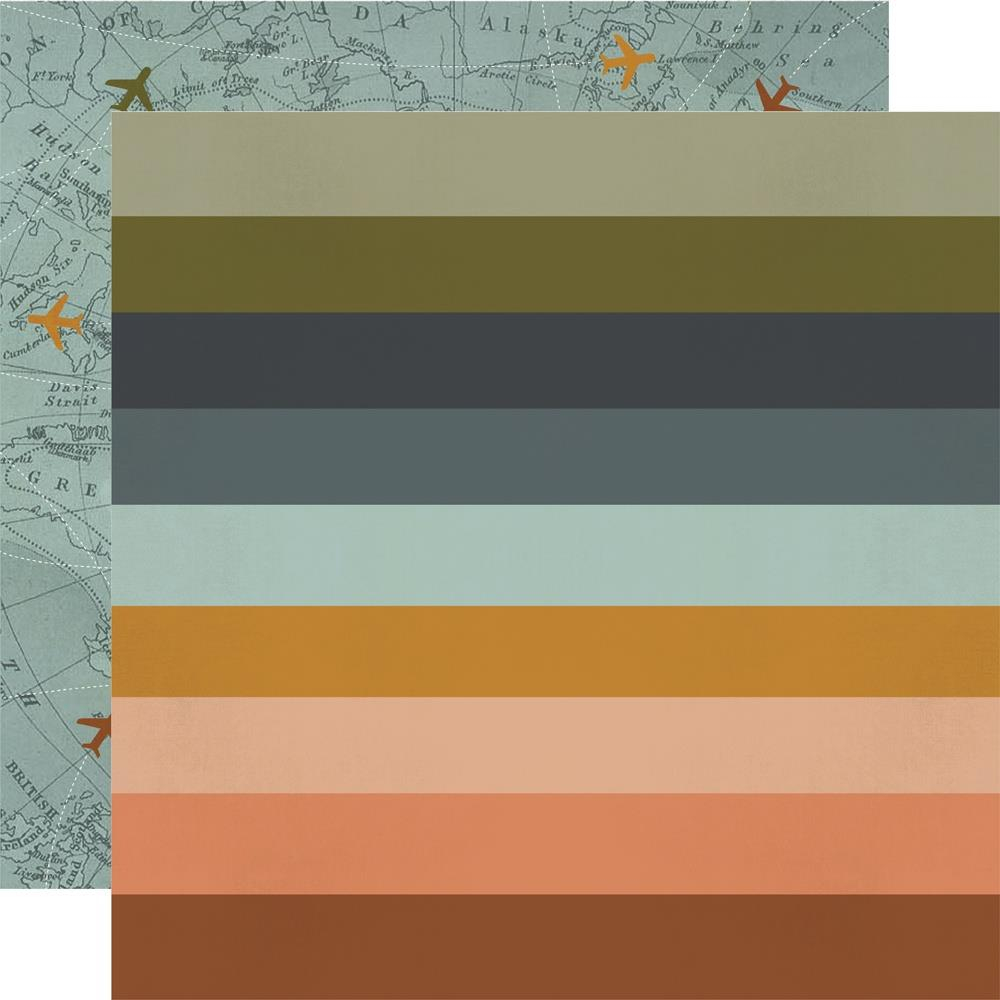 Travel Therapy : Here & There Double-Sided Cardstock 12"X12" กระดาษ