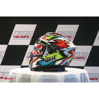 หมวกกันน็อค NHK HELMETS รุ่น GP PRIME ALONZO LOPEZ WHITE