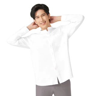 [ซื้อ 1 แถม 1] GQWhite™ Mandarin Collar Shirt เสื้อเชิ้ตสะท้อนน้ำ คอจีน รุ่นมีกระเป๋า (เสื้อเชิ้ตผู้ชาย ผู้หญิง)