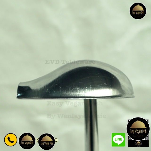 กระบวยตักน้ำซุป มีปากเท กระบวยสุกี้ ด้ามสีน้ำตาล สเตนเลส ที่ตักซอส ที่ตักน้ำจิ้ม กระบวยตักน้ำจิ้ม - รูปที่ 3